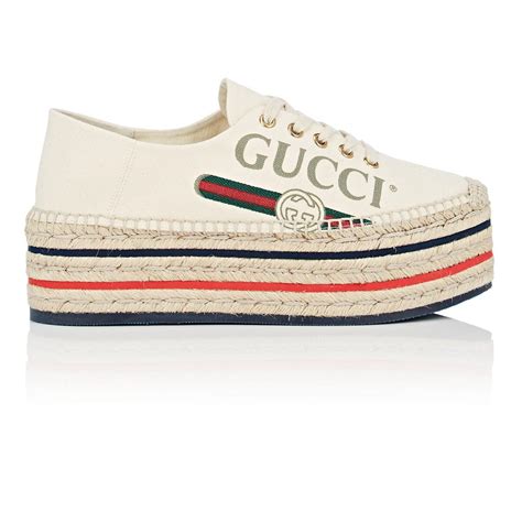 gucci white canvas sneakers